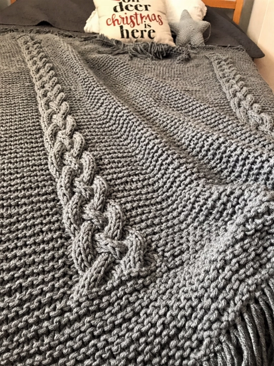 Pled koc narzuta Cosy Cable 140 x 170 cm