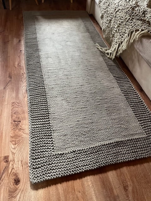 Dywan Ręcznie Dziergany Z Grubego Sznurka Homedeco 210x90 cm
