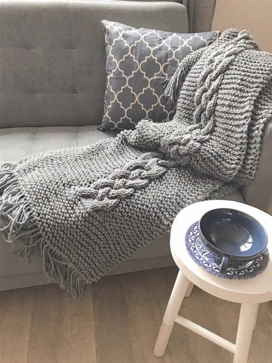 Pled koc narzuta Cosy Cable 140 x 170 cm