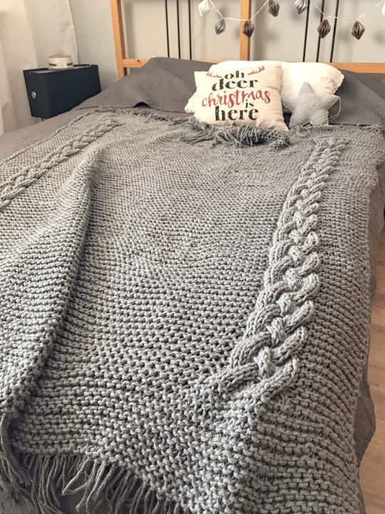 Pled koc narzuta Cosy Cable 140 x 170 cm