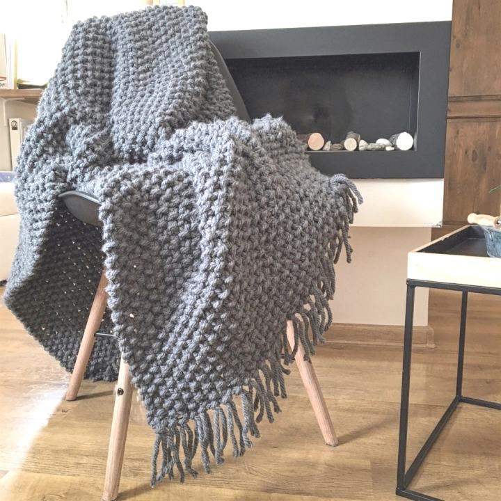 Pled, Koc i Narzuta RICE Cosy Wool 120x165 cm