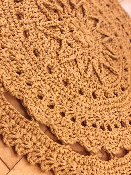 Okrągły bawełniany dywan Rich Patterns