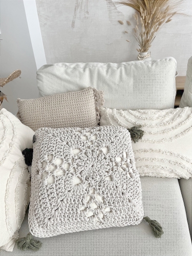 Dekoracyjna poduszka BohoHome Decor Beige
